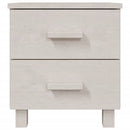 sengeskab HAMAR 2 stk. 40x35x44,5 cm massivt fyrretræ hvid