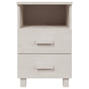 sengeskab HAMAR 2 stk. 40x35x62 cm massivt fyrretræ hvid