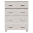 skænk HAMAR 79x40x103,5 cm massivt fyrretræ hvid