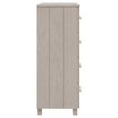skænk HAMAR 79x40x103,5 cm massivt fyrretræ hvid