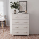 skænk HAMAR 79x40x103,5 cm massivt fyrretræ hvid