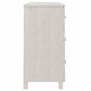 skænk HAMAR 113x40x80 cm massivt fyrretræ hvid