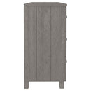 skænk HAMAR 113x40x80 cm massivt fyrretræ lysegrå