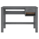 skrivebord HAMAR 110x40x75 cm massivt fyrretræ mørkegrå