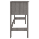 skrivebord HAMAR 110x40x75 cm massivt fyrretræ lysegrå