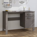 skrivebord HAMAR 113x50x75 cm massivt fyrretræ lysegrå