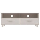 tv-skab HAMAR 106x40x40 cm massivt fyrretræ hvid