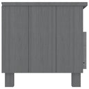 tv-skab HAMAR 106x40x40 cm massivt fyrretræ mørkegrå