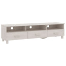 tv-skab HAMAR 158x40x40 cm massivt fyrretræ hvid