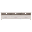 tv-skab HAMAR 158x40x40 cm massivt fyrretræ hvid