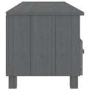 tv-skab HAMAR 158x40x40 cm massivt fyrretræ mørkegrå