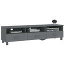 tv-skab HAMAR 158x40x40 cm massivt fyrretræ mørkegrå