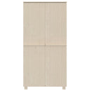 klædeskab HAMAR 89x50x180 cm massivt fyrretræ honningbrun
