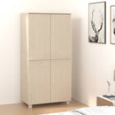 klædeskab HAMAR 89x50x180 cm massivt fyrretræ honningbrun