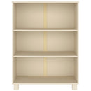 bogskab HAMAR 85x35x112 cm massivt fyrretræ honningbrun