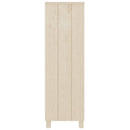 bogskab HAMAR 85x35x112 cm massivt fyrretræ honningbrun