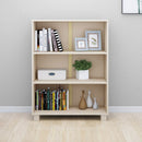 bogskab HAMAR 85x35x112 cm massivt fyrretræ honningbrun