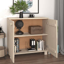 skænk HAMAR 85x35x80 cm massivt fyrretræ honningbrun