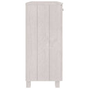 skænk HAMAR 85x35x80 cm massivt fyrretræ hvid