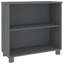 skænk HAMAR 85x35x80 cm massivt fyrretræ mørkegrå
