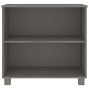 skænk HAMAR 85x35x80 cm massivt fyrretræ lysegrå