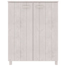 skoskab HAMAR 85x40x108 cm massivt fyrretræ hvid