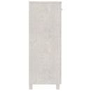 skoskab HAMAR 85x40x108 cm massivt fyrretræ hvid