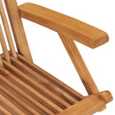 foldbare havestole 8 stk. massivt teaktræ