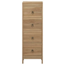 kommode 30x30x90 cm massivt teaktræ