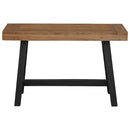 bænk 110 cm massivt teaktræ