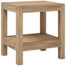badeværelsesbord 45x35x45 cm massivt teaktræ