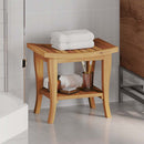 badeværelsesbord 50x35x45 cm massivt teaktræ