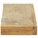 væghylder 2 stk. 60x15x4 cm massivt teaktræ