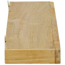 væghylder 2 stk. 90x15x4 cm massivt teaktræ