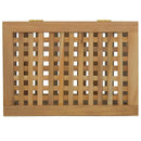 vasketøjskurv 50x35x60 cm massivt teaktræ