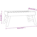 foldbar bakke 55x35x25 cm massivt teaktræ
