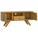 tv-bord 110x30x50 cm massivt teaktræ