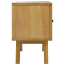 tv-bord 110x30x50 cm massivt teaktræ