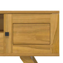 tv-bord 110x30x50 cm massivt teaktræ