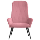 lænestol fløjl pink
