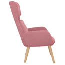 lænestol fløjl pink