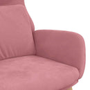 lænestol fløjl pink