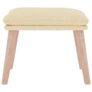 fodskammel 45x29,5x35 cm stof cremefarvet