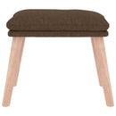 fodskammel 45x29,5x35 cm stof brun