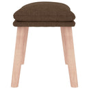fodskammel 45x29,5x35 cm stof brun