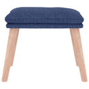 fodskammel 45x29,5x35 cm stof blå