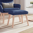 fodskammel 45x29,5x35 cm stof blå