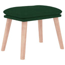 fodskammel 45x29,5x35 cm stof mørkegrøn