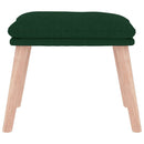 fodskammel 45x29,5x35 cm stof mørkegrøn