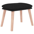 fodskammel 45x29,5x35 cm stof sort